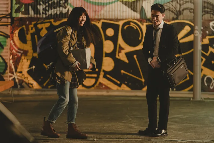 謝盈萱和霍建華戲裡有段情。Netflix提供