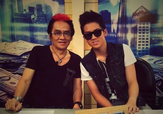 高凌風與兒子寶弟。翻攝高凌風微博