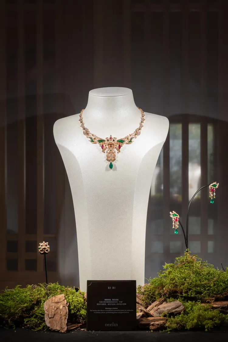 Qeelin Xi Xi高級珠寶系列。品牌提供