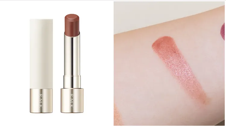 RMK日本伊勢丹限定彩妝露光柔潤口紅#EX04，1400元。品牌提供