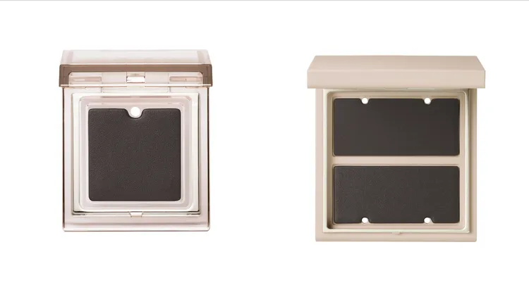 RMK客製化單色眼盒（左）180元、客製化眼頰彩盤（右）550元。品牌提供