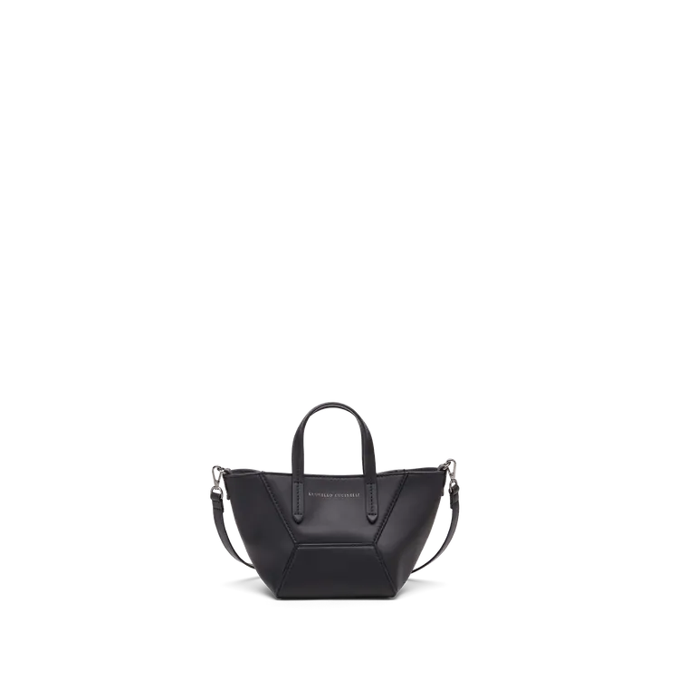 Brunello Cucinelli Duo黑色迷你托特包，7萬5800元。品牌提供