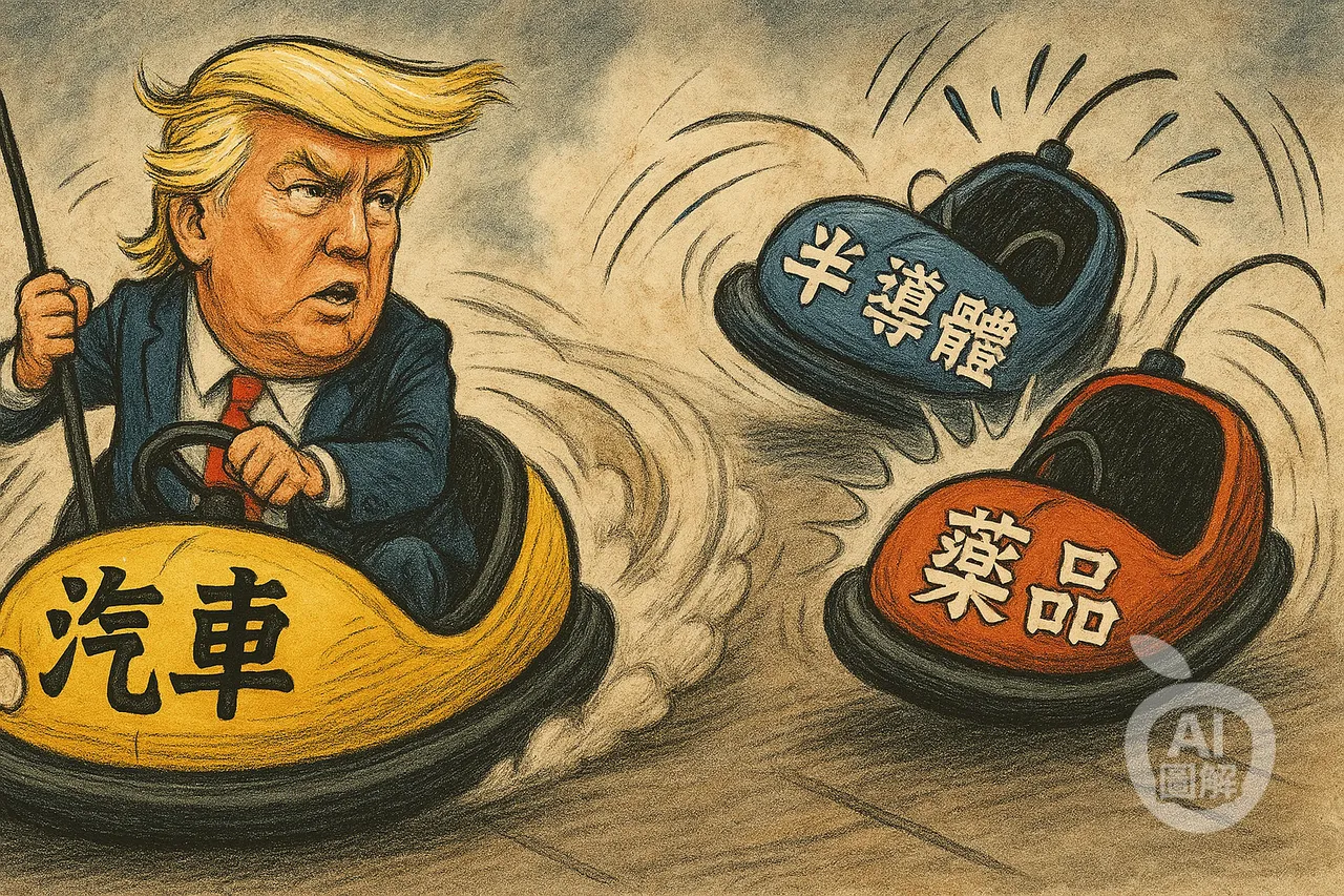 川普玩碰碰車，亂撞全球產業