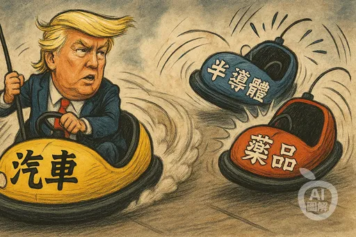 AI圖解|川普玩碰碰車,亂撞全球產業