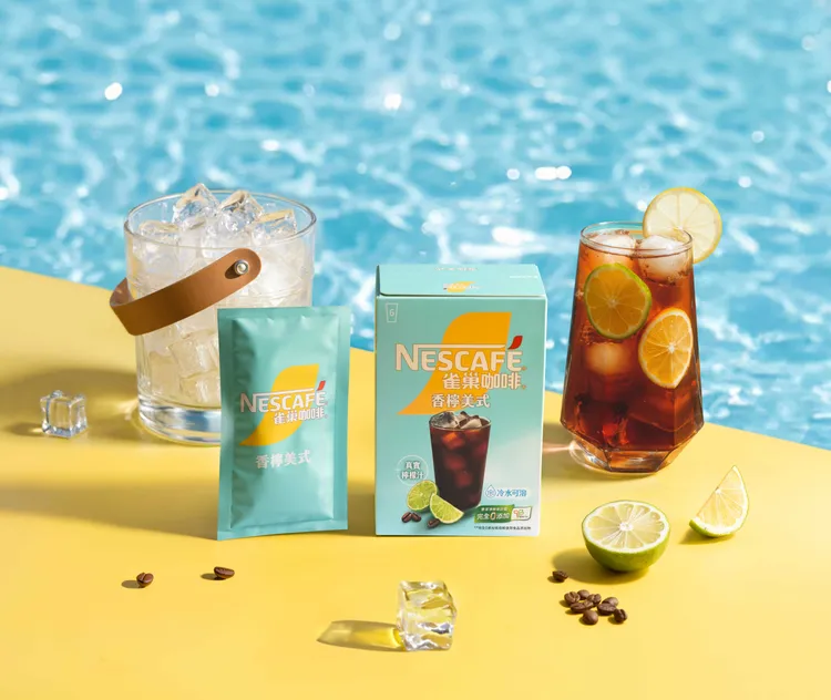 「雀巢香檸美式咖啡」嚴選台灣在地採摘一周內的新鮮檸檬，加上香醇的雀巢咖啡。業者提供