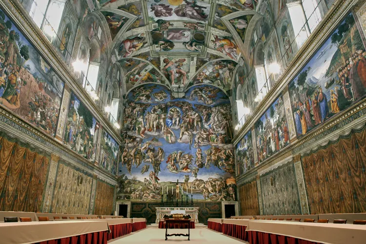 梵蒂岡西斯汀教堂。美聯社