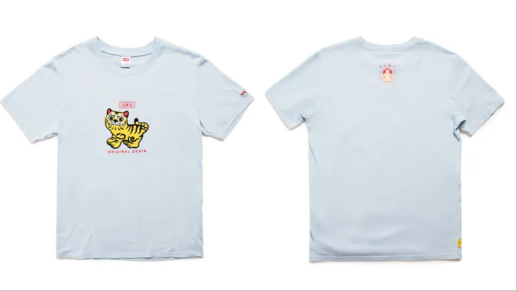 EDWIN白沙屯媽祖小虎爺短袖T恤，1490元。品牌提供