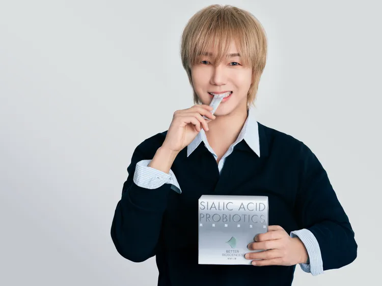 藝聲首度接下代言，就是台灣品牌。好好生醫提供