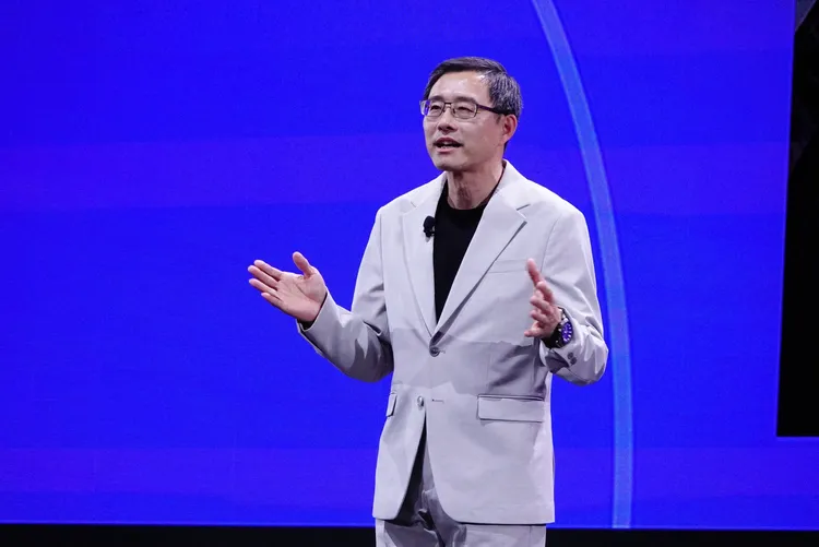 華碩許先越執行長替高通站台。莊宗達攝