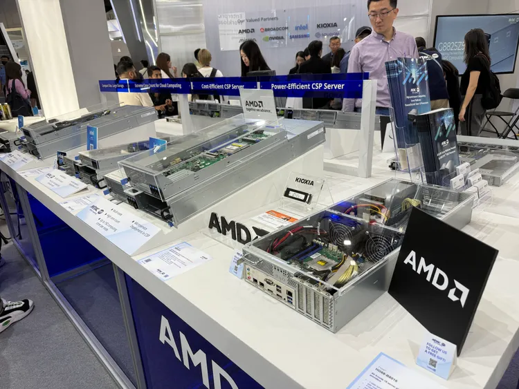 神雲科技展示多款伺服器產品。呂承哲攝