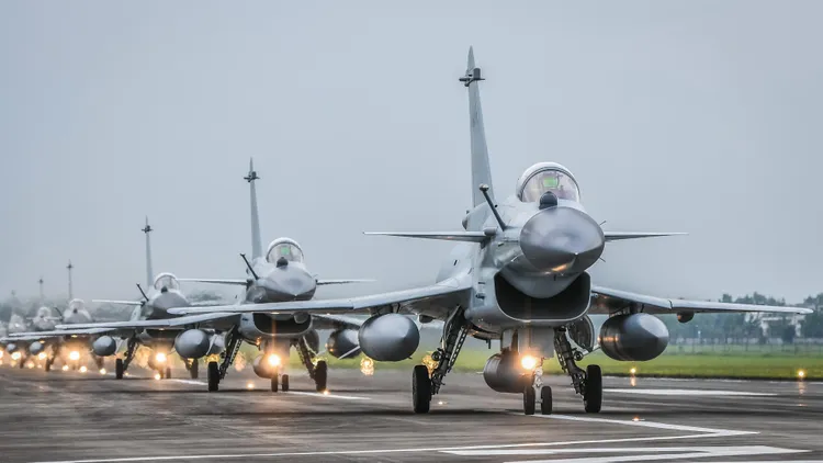 中國殲10C戰機。翻攝解放軍網