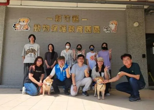 遭遺棄的柴犬將開放認養。新竹縣府提供