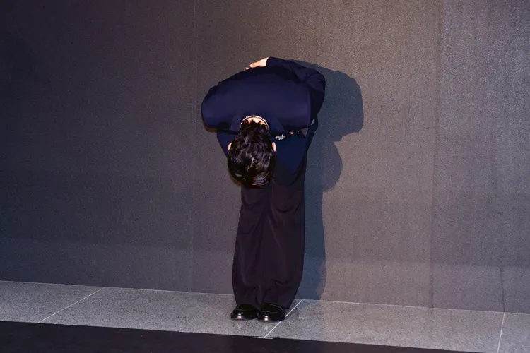 李洙赫90度鞠躬感謝到場粉絲，相當有誠意。彭欣偉攝