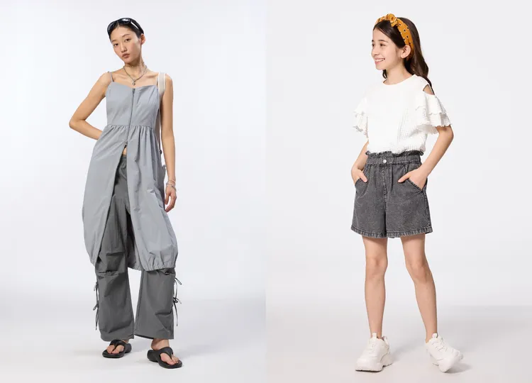 GU多款實穿單品推出優惠價，讓母女可以化身「潮流姊妹花」。品牌提供