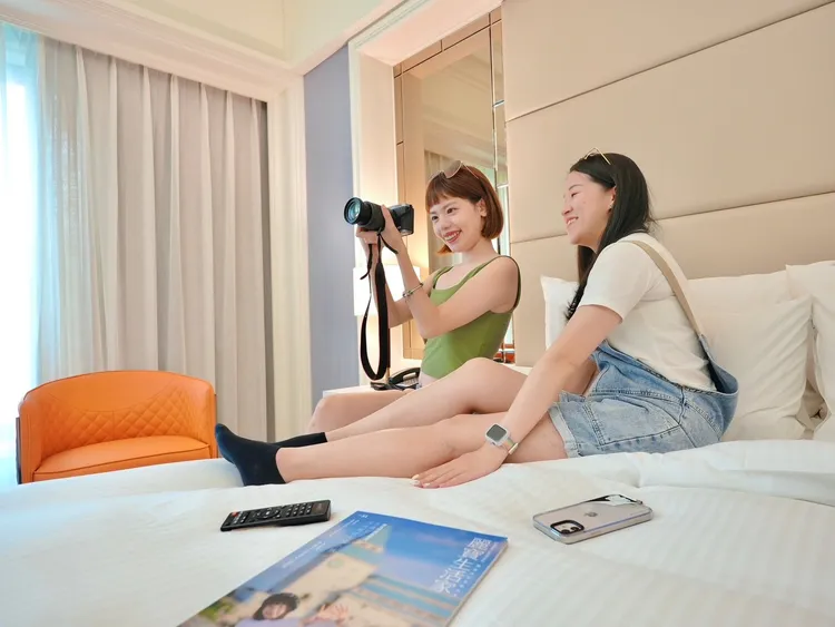 福容徠旅林口店閱旅客房。業者提供