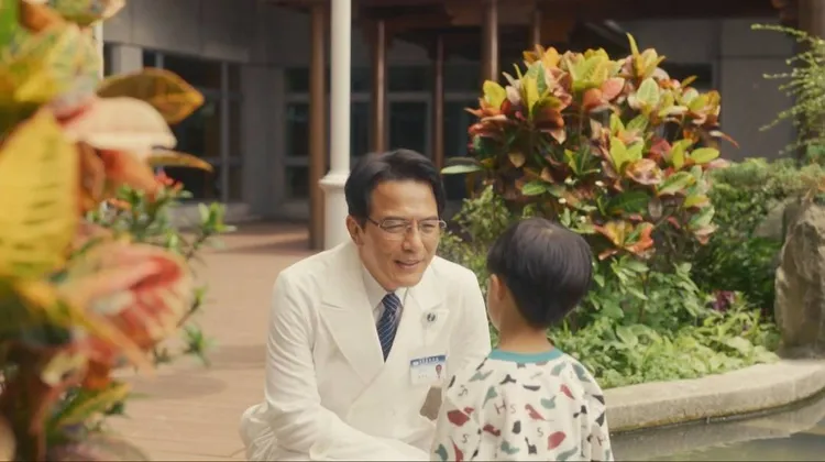 戴立忍一度被小男孩演技打亂表演節奏。大愛提供