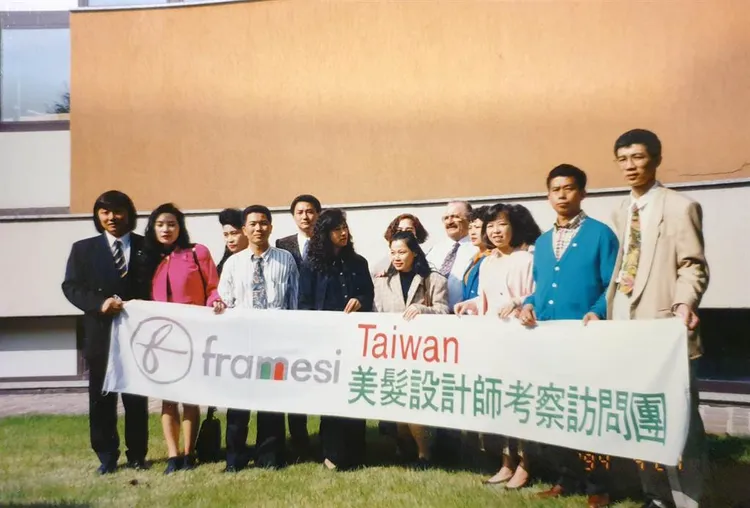 林美秀與蕭國雲每年都到歐美各國參加髮藝研習進修課程。 林美秀提供