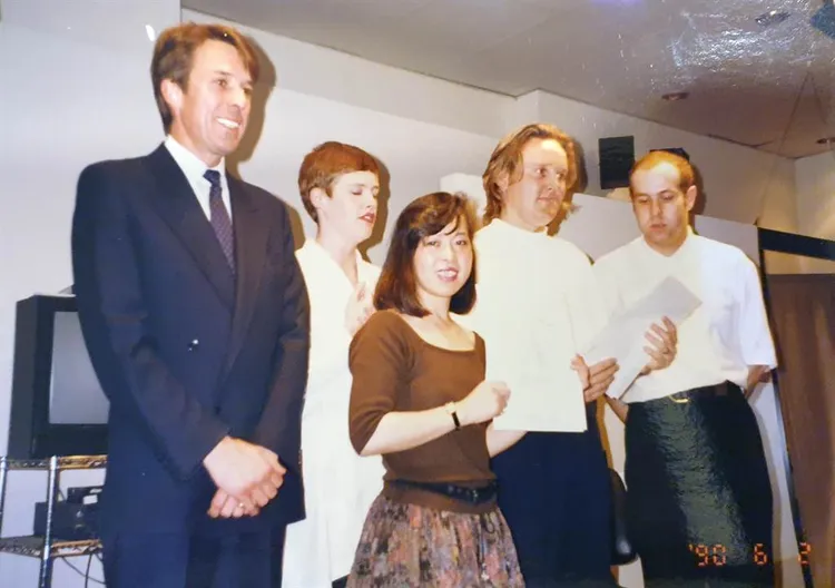 林美秀與蕭國雲曾有20年期間，每年都出國參加髮藝研習進修課程。林美秀提供