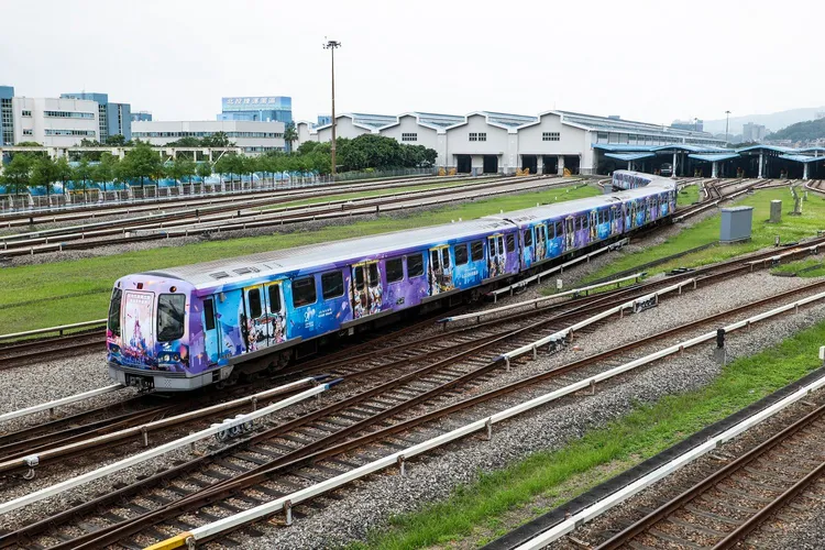 香港迪士尼超夢幻列車首度進軍台北捷運。台北捷運公司提供