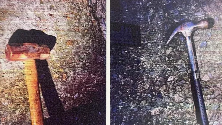 警方查扣犯案工具。翻攝畫面