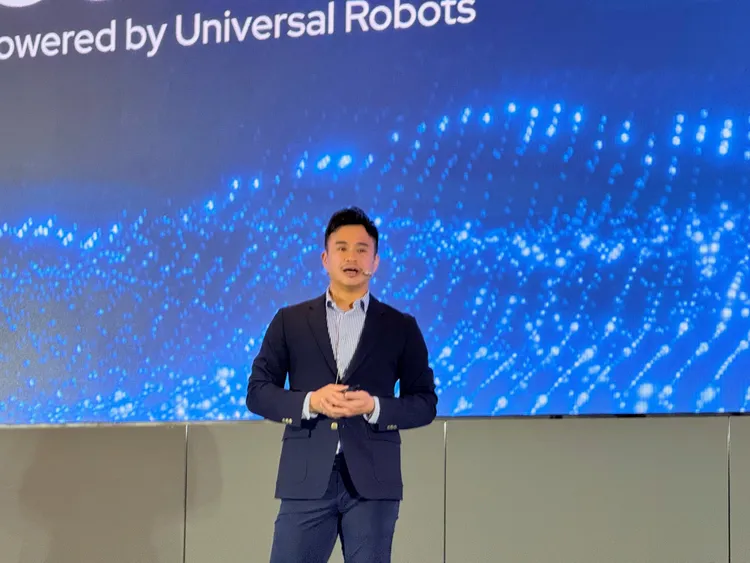 面對來自同業的競爭挑戰，Teradyne Robotics台灣業務總監鍾秉光表示，UR的競爭力不只是機械手臂，而是「完整的解決方案」。趙筱文攝