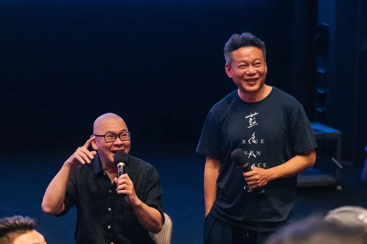 蔡明亮（左）和李康生。國家電影及視聽文化中心提供