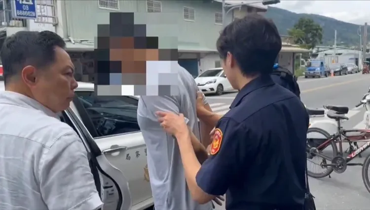 鐘嫌遭玉里警方逮捕歸案。警方提供