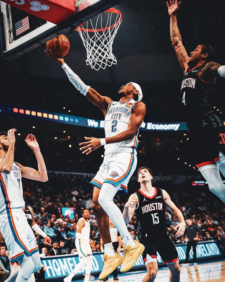 SGA於賽場上穿著Converse SHAI 001。翻攝SGA IG