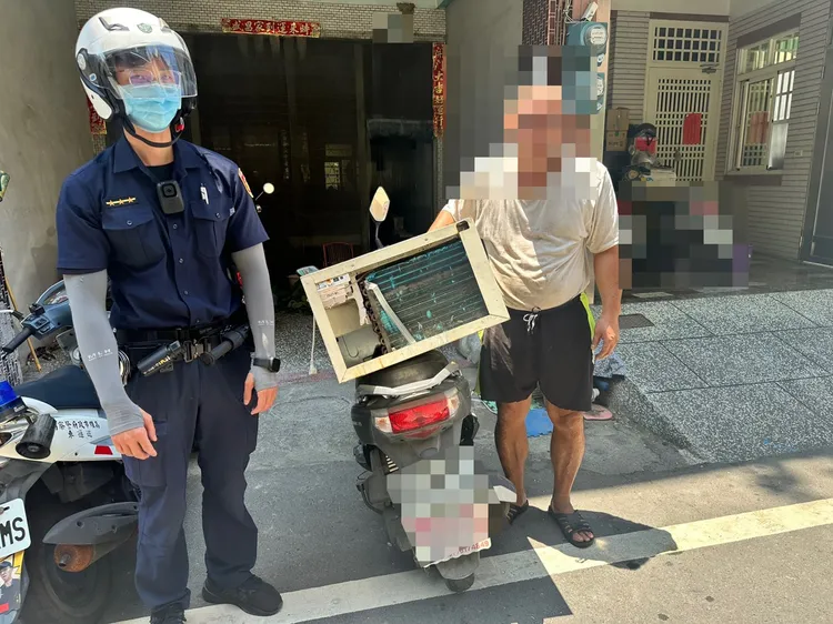 員警將竊嫌查緝到案。翻攝畫面