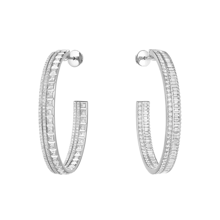 BOUCHERON高級珠寶系列Quatre Radiant耳環，白金750材質、鑲嵌鑽石，269萬元。品牌提供