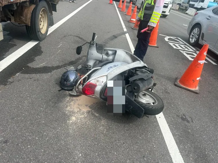 老婦人的機車。民眾提供