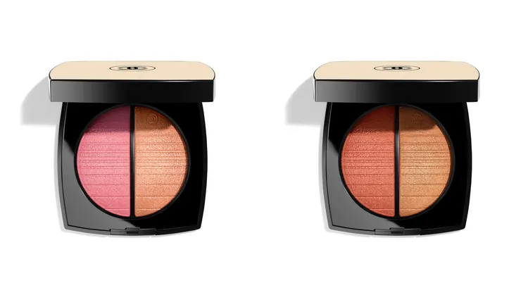 香奈兒光燦雙色頰彩盤#晨曦、#曙光，各2460元。品牌提供
