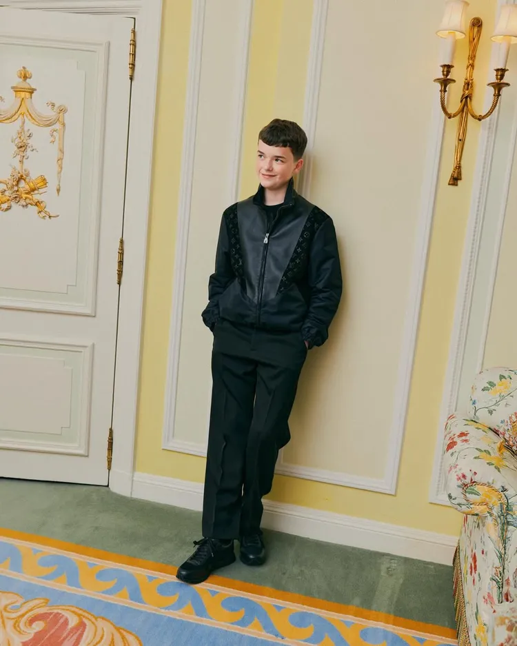 Owen Cooper穿上LV服裝，出席英國電影學院獎。翻攝Owen Cooper IG