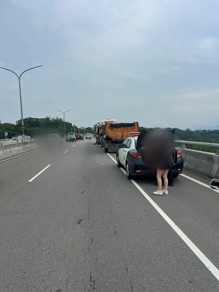 事故發生在苗124丙縣道。民眾提供