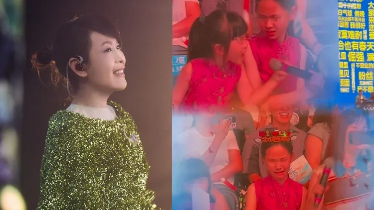 劉若英24日汕頭演唱會點歌環節發生不愉快插曲。翻攝劉若英工作室微博、大頭愛啃梨小紅書