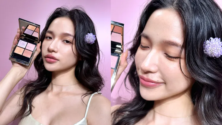 Model示範SUQQU夏妝。張家玲攝