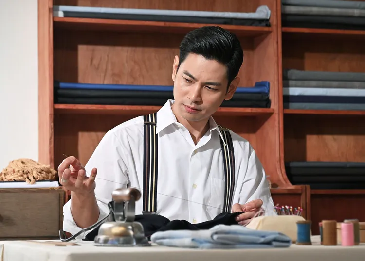 楊子儀戲裡因故失蹤，成為西裝師傅的夢想被中斷。台視提供