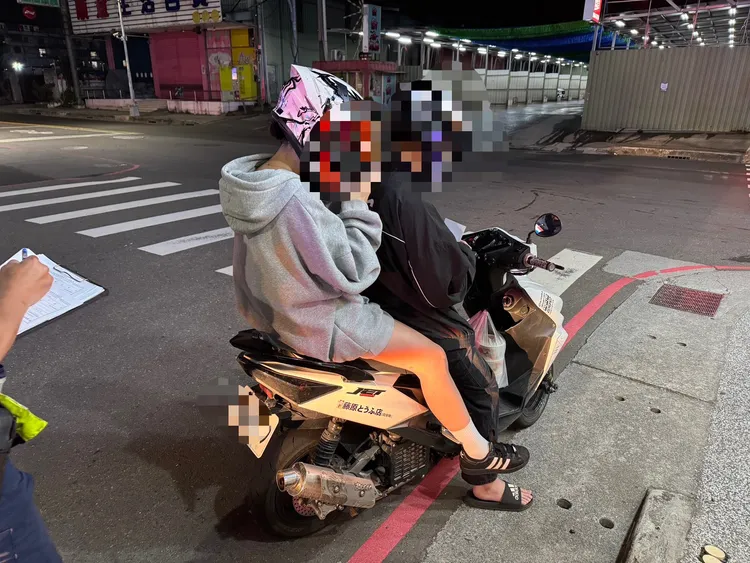 林口警方近期取締噪音車。警方提供