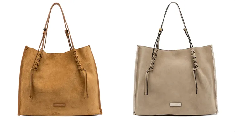 Gianni Chiarini Dory麂皮肩背包，各1萬6200元。品牌提供