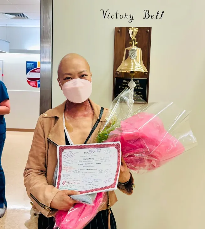 張晴月完成10周放射線療程。翻攝自IG