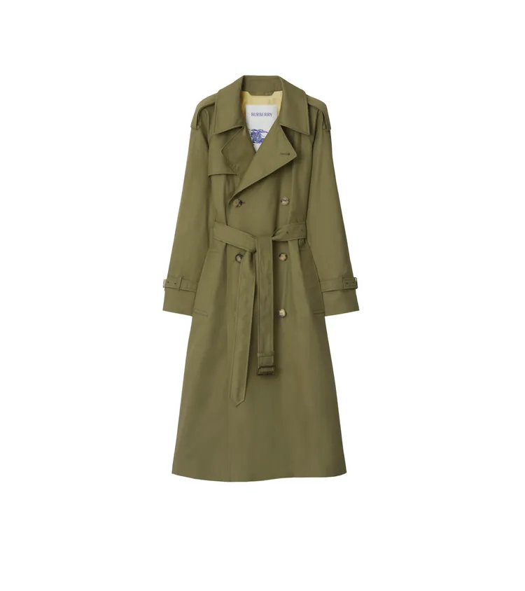 BURBERRY花環色Castleford風衣，11萬5000元。品牌提供