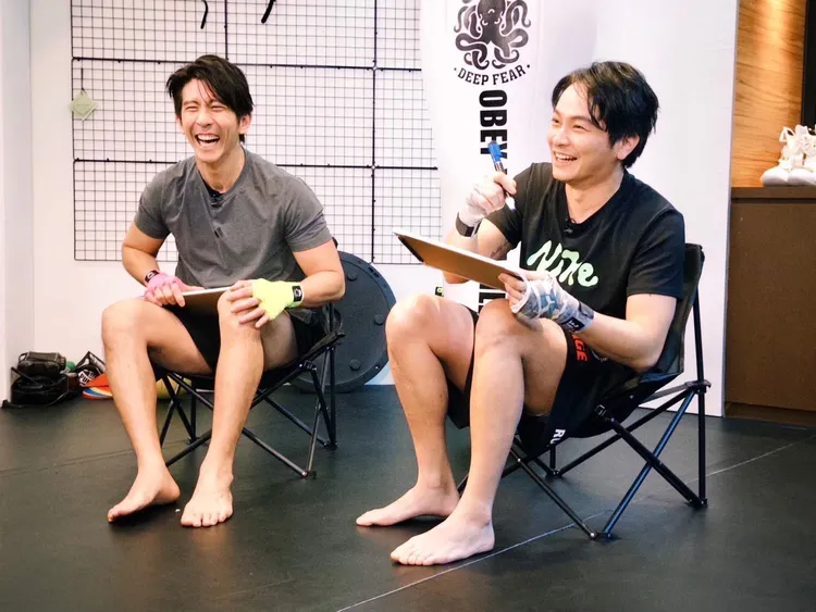 修杰楷和楊銘威玩默契大考驗。《修TIME》提供