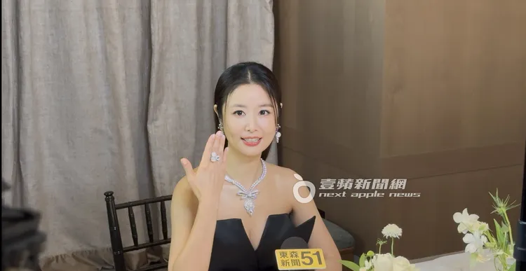 林心如出席頂級珠寶品牌代言活動，佩戴首飾價值超過3千萬元。特勤中心攝