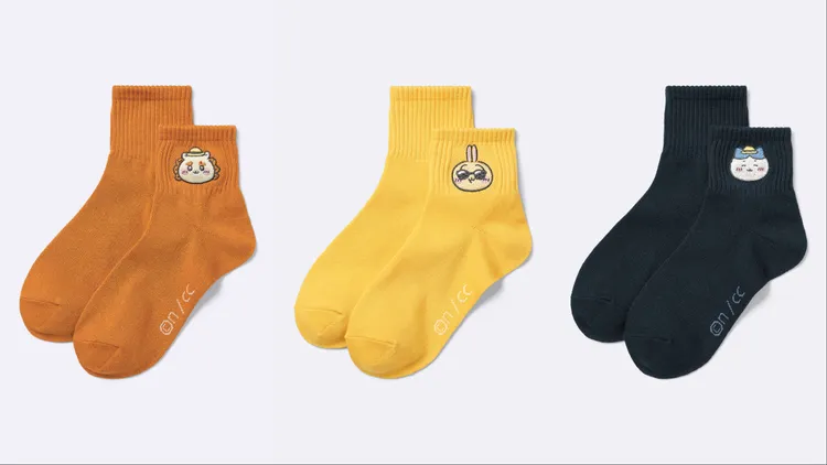 GU X 吉伊卡哇女裝襪子，各150元。品牌提供