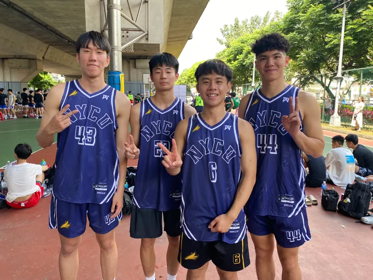 籃球名校交通大學四名甲二級精英球員聯手，享受比賽、所向無敵。（圖/國泰金控提供）