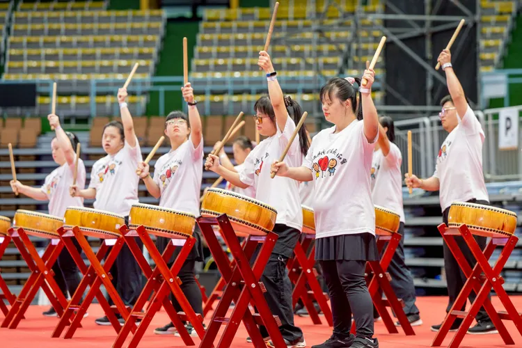 太鼓表演。桃園市府提供