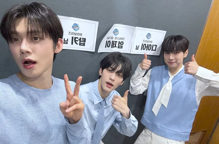 《機智住院醫生生活》虛構男團HI-BOYZ由TXT的然竣（左起）及秀彬、姜有皙組成。翻攝官方IG