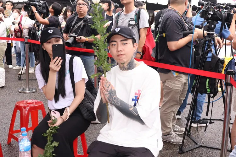 歌手謝和弦也到510護兒集會行動現場。彭欣偉攝