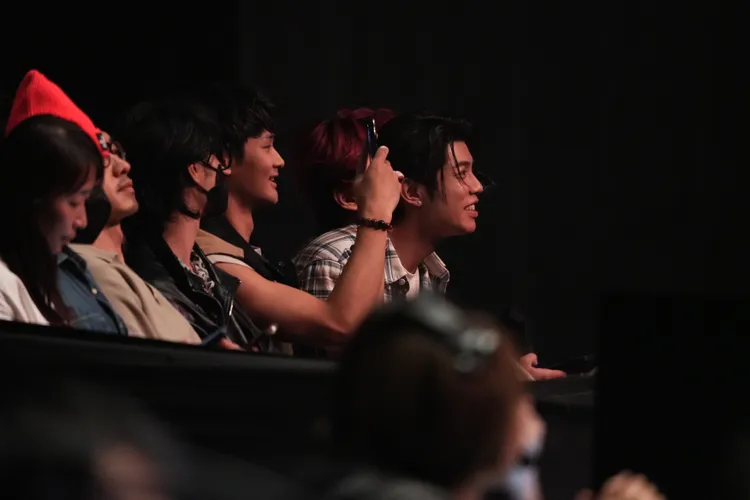 男團FEniX到場朝聖。彭欣偉攝