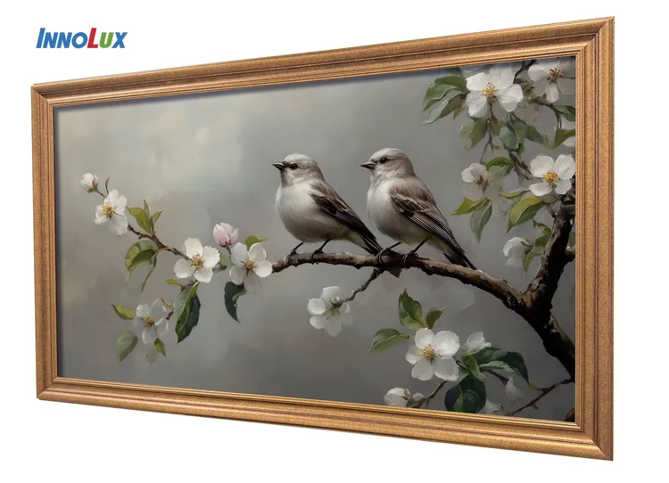 群創首發獨家 85吋4K AI互動數位藝術顯示器。群創提供